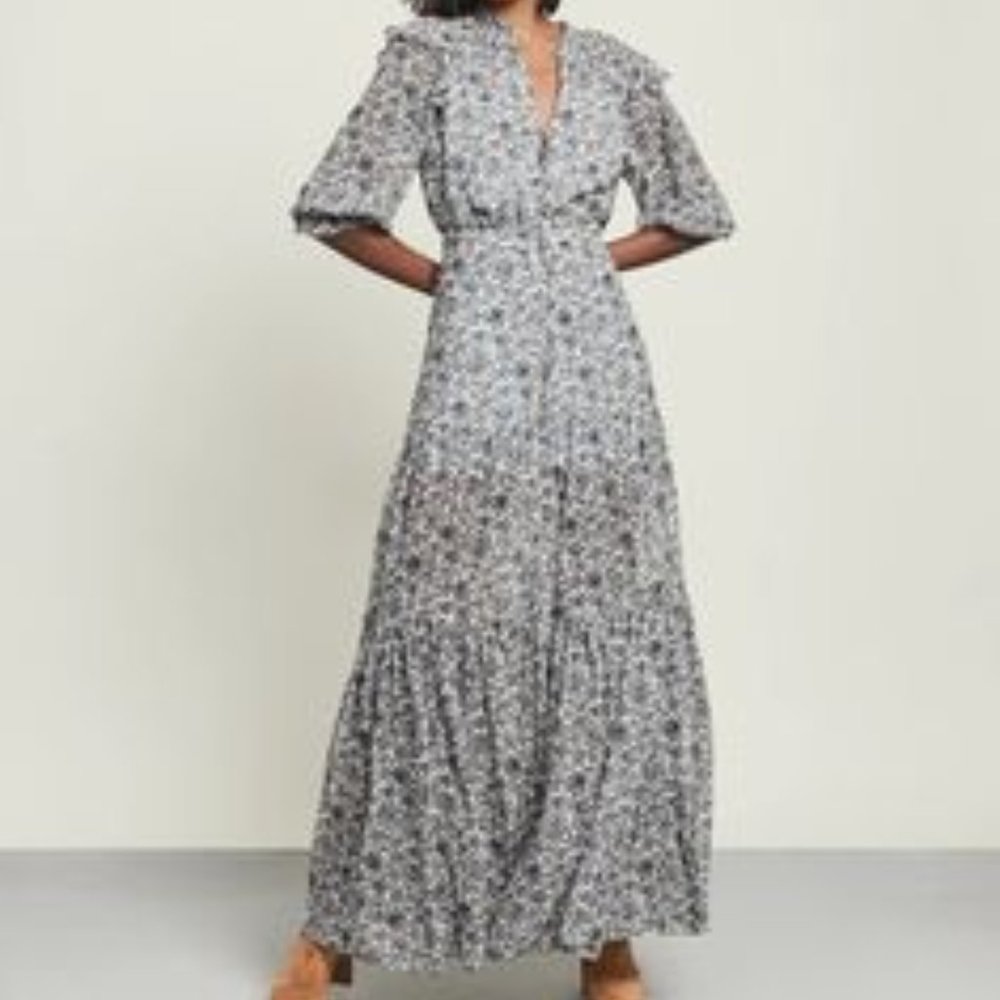 Veronica Beard Nitza Boho Floral Maxi Dress